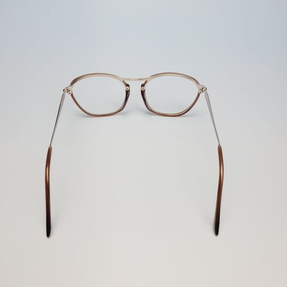 TOD\'S brown gold eyeglasses oversized cut out 2-1.5 ITALY TO138 52-17 140 N22